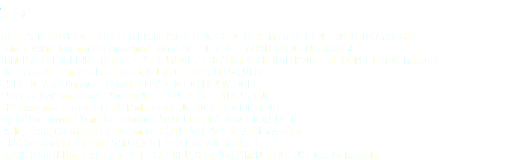 2016 ’RACE CARD’ TELEVISION SERIES / RACE CARD PRODUCTIONS & TNT / NOVEMBER 2016 UNIT PRODUCTION MANAGER ‘Johnny Walker’ Commercial / Anonymous Content / OCTOBER 2016 MARYLAND LOCATION MANAGER ’IMMORTAL LIFE OF HENRIETTA LAX’ TELEVISION MOVIE / HBO / AUGUST-SEPTEMBER 2016 BALTIMORE LOCATION MANAGER ‘INOVA Health’ Commercial / Eskimo / AUGUST 2016 LOCATION MANAGER ‘NADA 100 Years’ Commercial / NADA / JULY 2016 LOCATION MANAGER ‘NIKE/East Bay’ Commercial / Priestley & Co / JUNE 2016 LOCATION SCOUT ‘HIV Awareness’ Commercial / 522 Productions / JUNE 2016 LOCATION SCOUT ‘Sprint’ Commercial / Wannabe Productions / MAY-JUNE 2016 LOCATION MANAGER ‘Valley Health’ Commercial / Native Content / APRIL-MAY 2016 LOCATION MANAGER ‘CNN’ Commercial / Aerofilm / MARCH-APRIL 2016 LOCATION MANAGER ’JACKIE’ FEATURE FILM / FABULA & PROTOZOA PICTURES / JANUARY-MARCH 2016 US LOCATION MANAGER