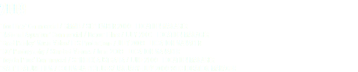 2009 ‘Too Dirty’ Commercial / GMMB / SEPTEMBER 2009 LOCATION MANAGER ‘National Aquarium’ Commercial / Detour Films / JULY 2009 LOCATION MANAGER ‘Brad Paisley’ Music Video/ FPS Productions / JULY 2009 LOCATION MANAGER ‘GQ’ Photography / Stardust Visions / June 2009 LOCATION MANAGER ‘Toyota Prius’ Commercial / SPINIFEX AUSTRALIA / JUNE 2009 LOCATION MANAGER ‘SALT’ FEATURE FILM / COLUMBIA PICTURES/ JANUARY-JULY 2009 WDC LOCATION MANAGER